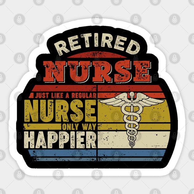 Cute Women's Gift for Nursing Retirement Funny Retired Nurse Sticker by neonatalnurse